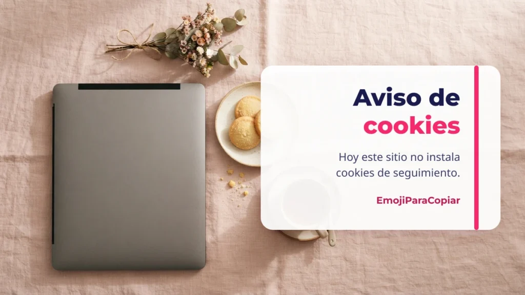 Aviso de cookies en EmojiParaCopiar