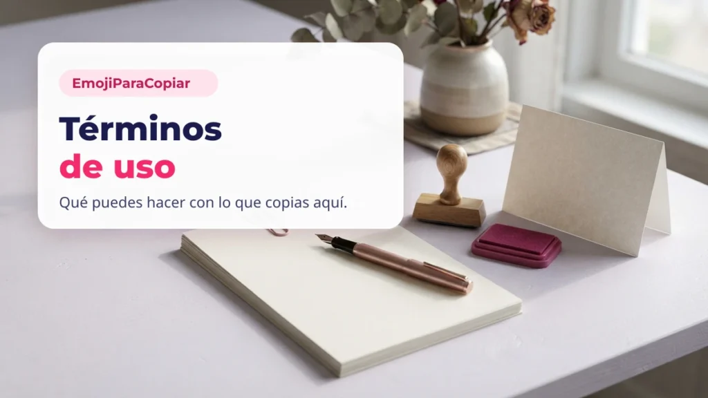 Términos de uso en EmojiParaCopiar